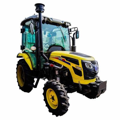 tracteur bleu agricole de 4 roues du tracteur 60hp de la ferme 4wd avec des pièces