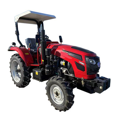 tracteur bleu agricole de 4 roues du tracteur 60hp de la ferme 4wd avec des pièces