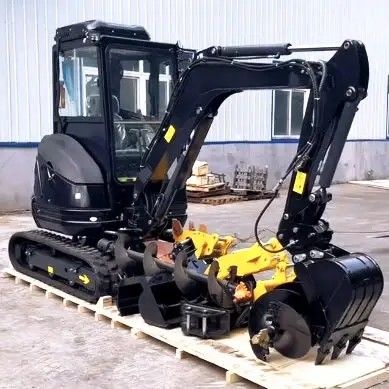Petit bêcheur micro électrique flexible 2000kg petit Digger Machine