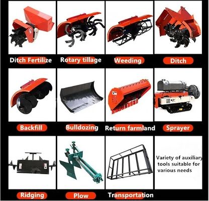 4 cultivateurs de remblai hydrauliques de talles de ferme de tracteur de roue