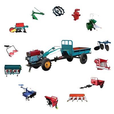 Type horizontal tracteur de marche de roue du tracteur 2 de ferme pour le champ montagneux