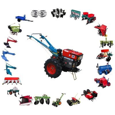 Équipement agricole d'outils du tracteur 8hp 680mm de main de l'agriculture 4WD petit