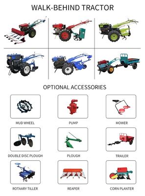 moteur diesel de marche Mini Farm Tractor de ferme du tracteur 8hp de la ferme 15hp