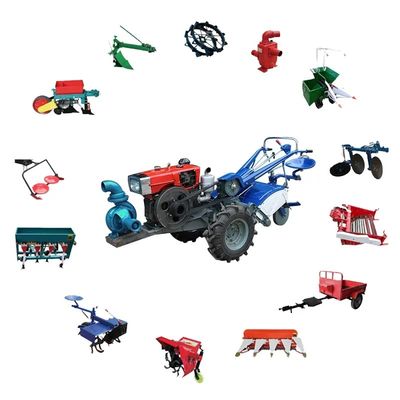 Vitesse d'inversion Mini Two Wheel Tractor Compact 8hp flexible Mini Tractor
